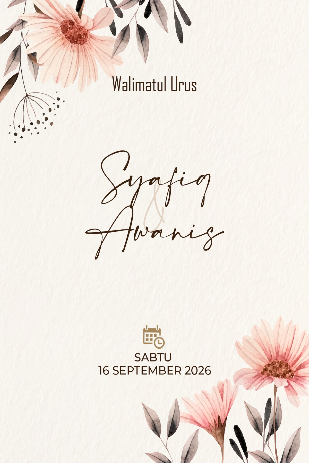 Contoh Kad Minimalist